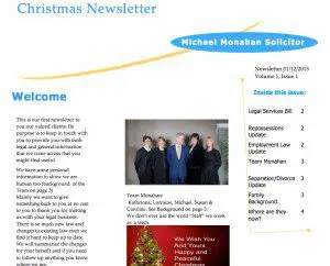 Christmas Newsletter